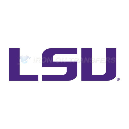 LSU Tigers Logo T-shirts Iron On Transfers N4912 - Click Image to Close